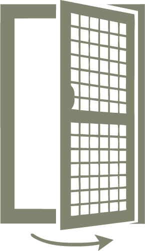 Drehrahmen für Türen